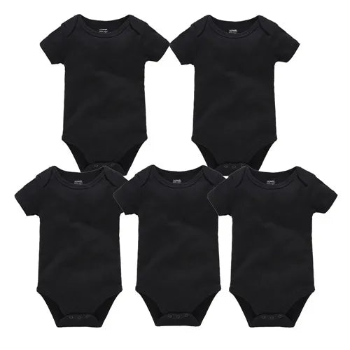 3-5 Pack Baby Unisex White Cotton Bodysuits 0-24 Months