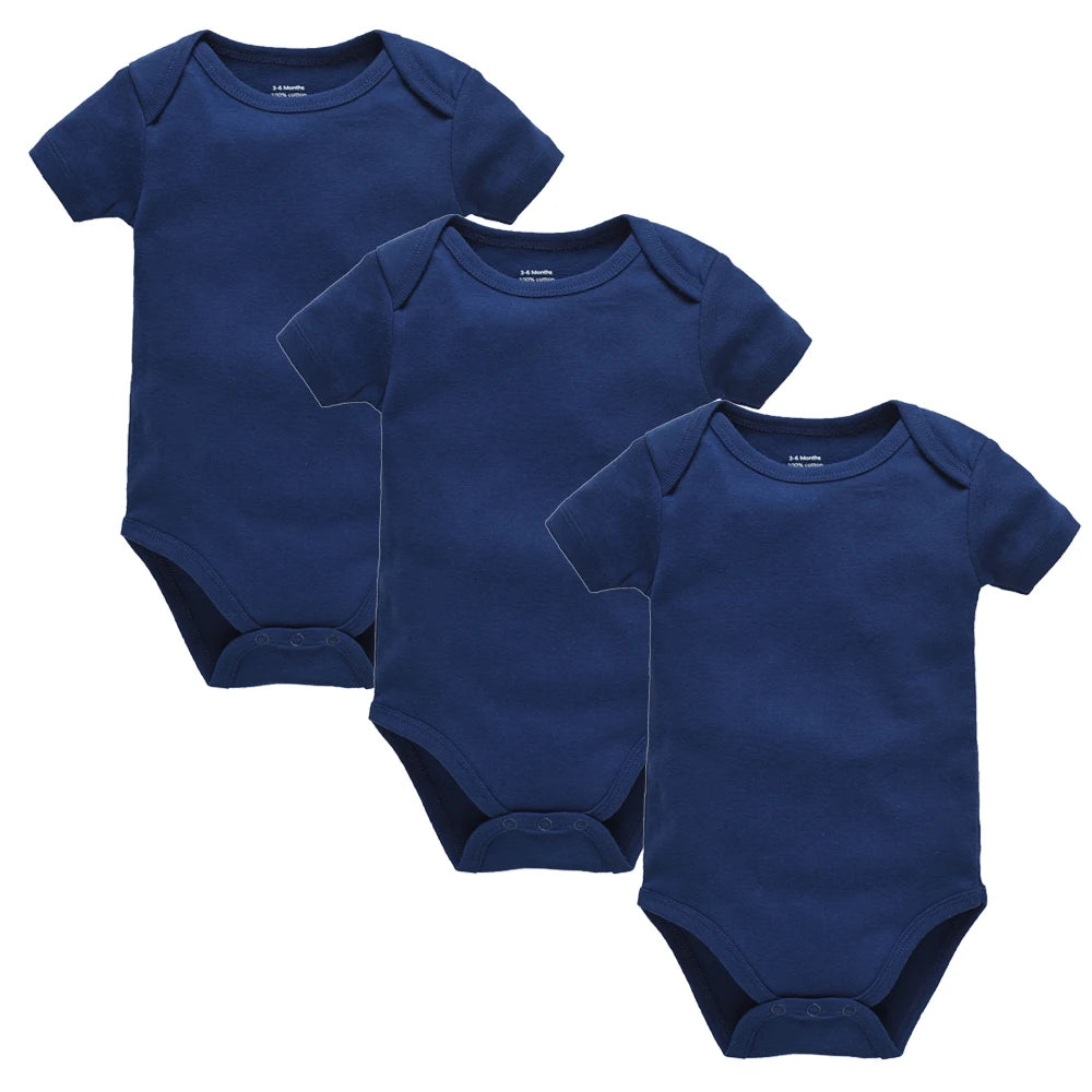 3-5 Pack Baby Unisex White Cotton Bodysuits 0-24 Months