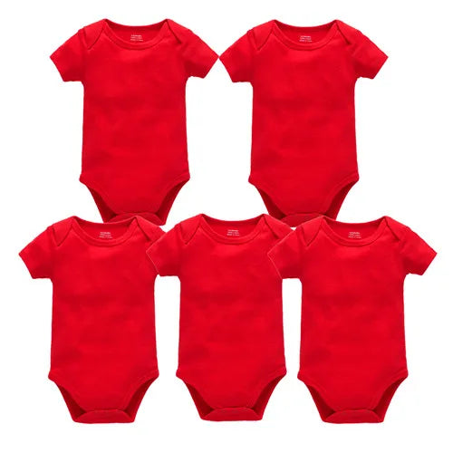 3-5 Pack Baby Unisex White Cotton Bodysuits 0-24 Months