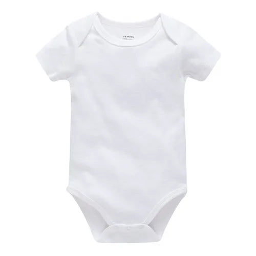 3-5 Pack Baby Unisex White Cotton Bodysuits 0-24 Months