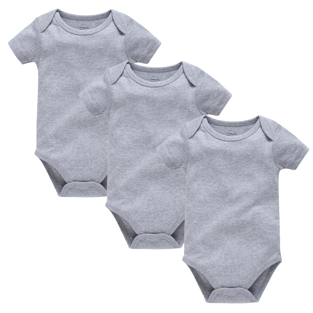 3-5 Pack Baby Unisex White Cotton Bodysuits 0-24 Months