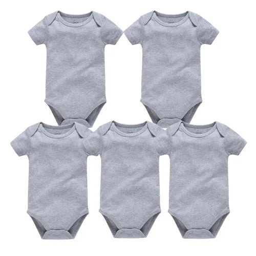 3-5 Pack Baby Unisex White Cotton Bodysuits 0-24 Months