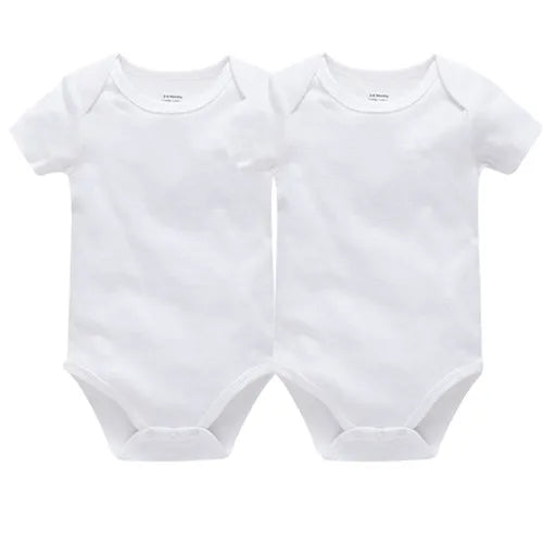 3-5 Pack Baby Unisex White Cotton Bodysuits 0-24 Months