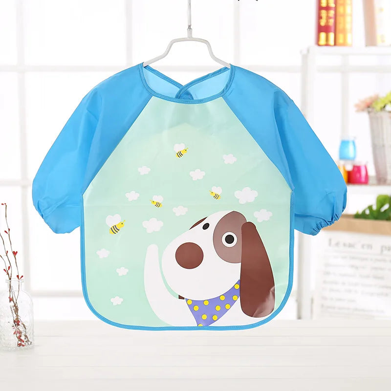 Waterproof Full Sleeve Baby Feeding Bib Smock Apron – EVA