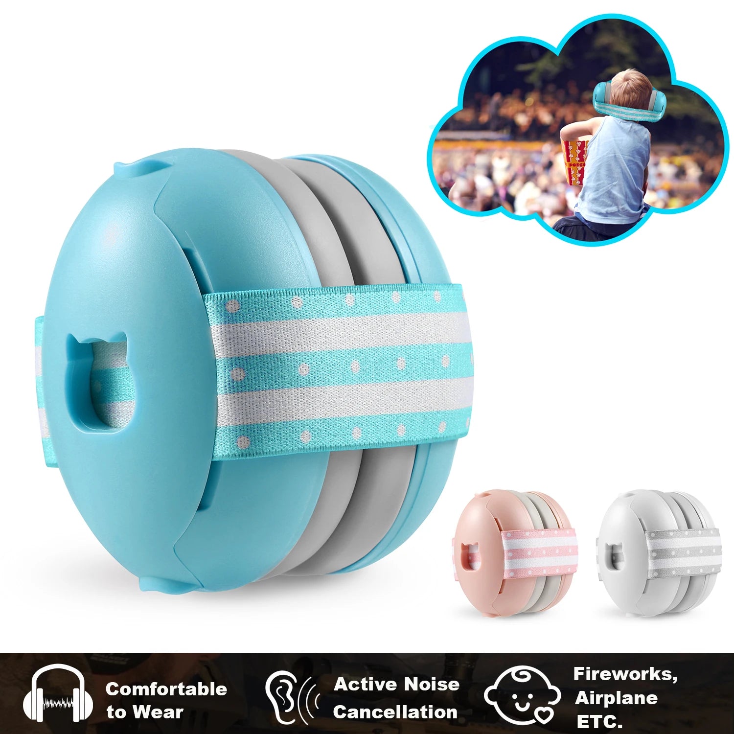 Baby Noise Cancelling Headphones Ear Protection for Newborns