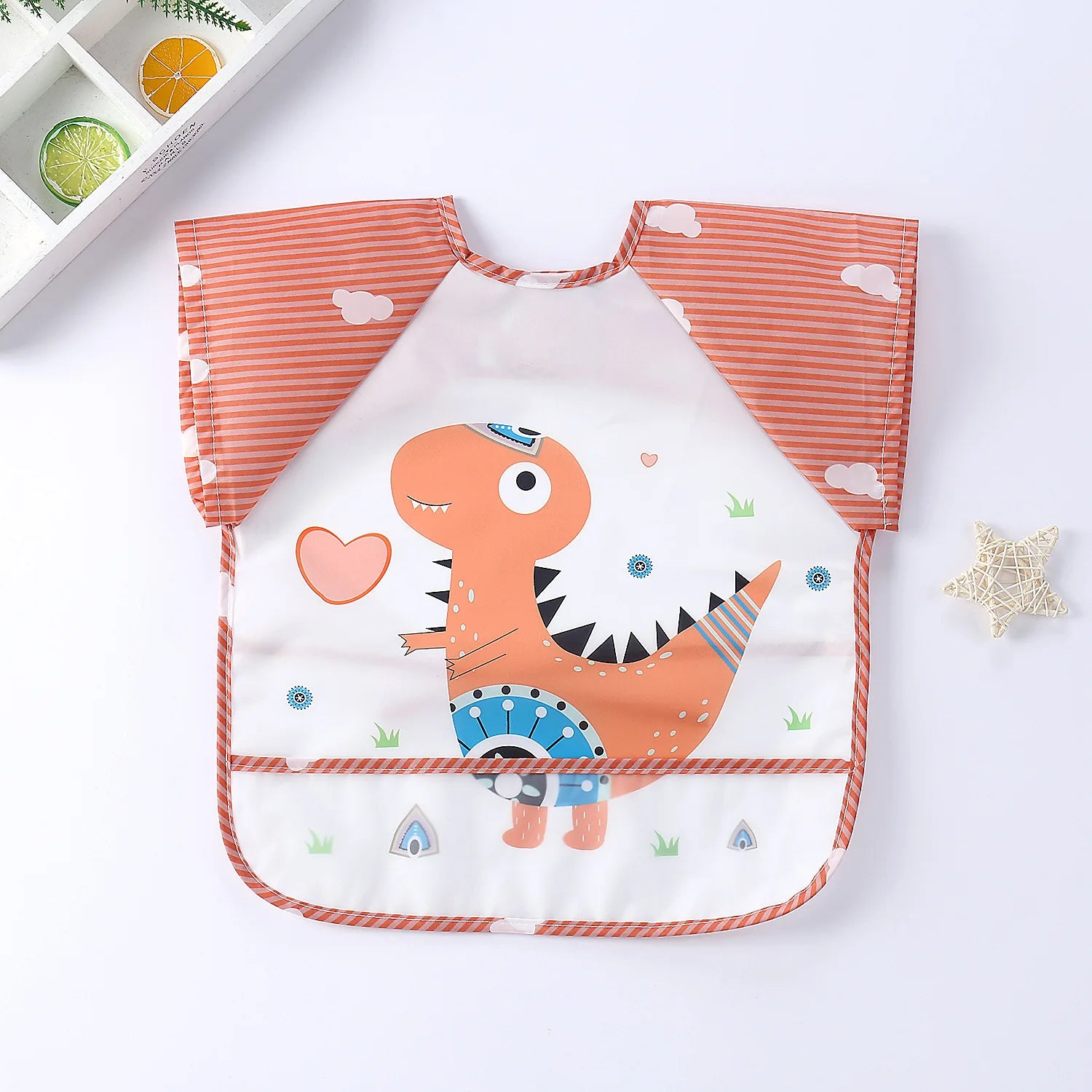 Waterproof Full Sleeve Baby Feeding Bib Smock Apron – EVA