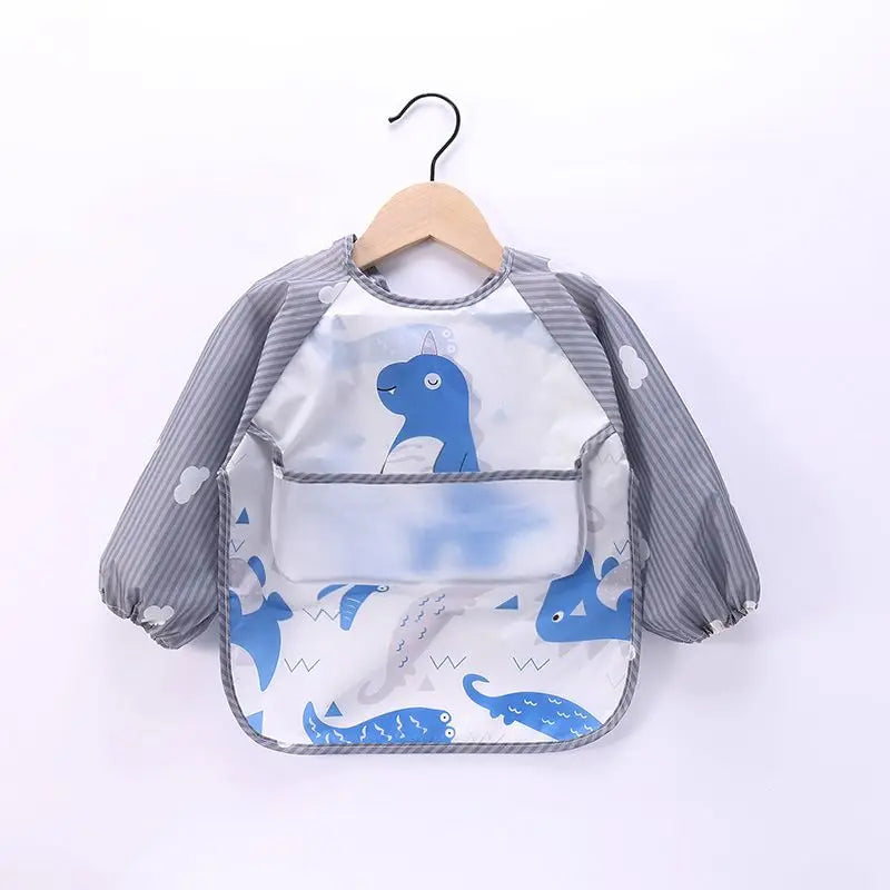 Waterproof Full Sleeve Baby Feeding Bib Smock Apron – EVA