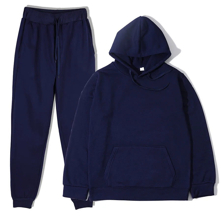 Men's & Women's 2-Piece Tracksuit Hoodie & Sweatpants Set