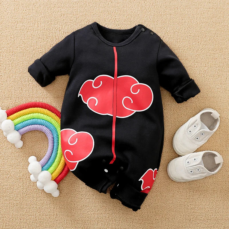 Newborn Baby Anime Cape Style Cotton Bodysuit Boys Girls