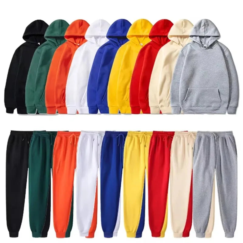 Men's & Women's 2-Piece Tracksuit Hoodie & Sweatpants Set