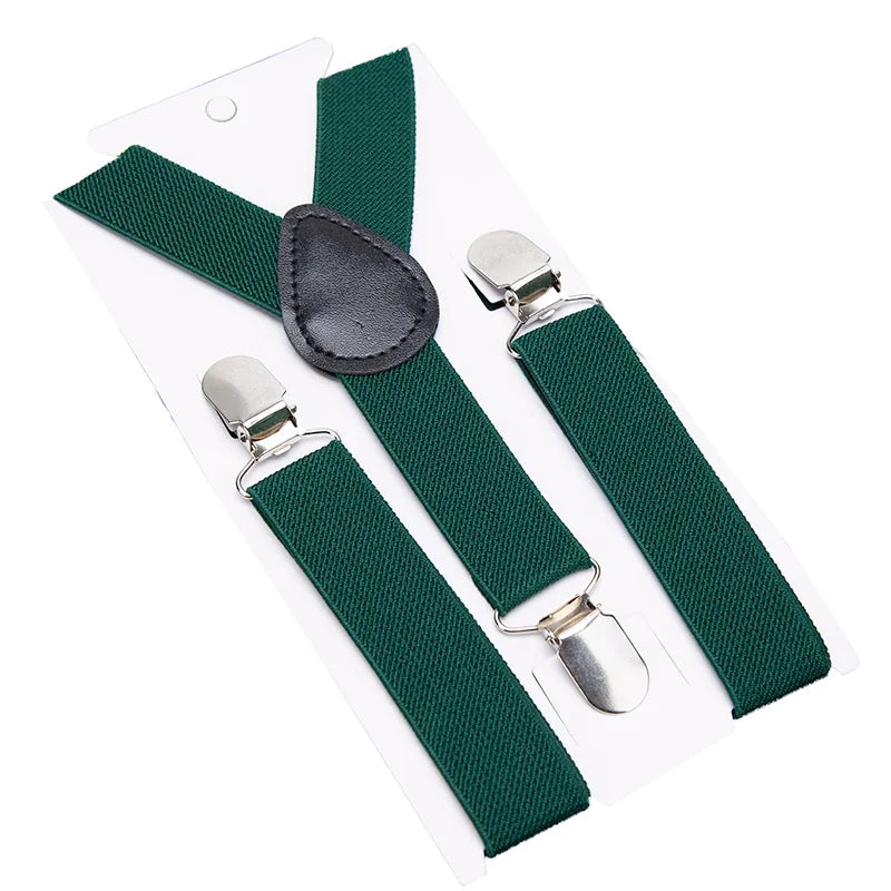 Kids Colorful Suspenders & Bow Tie Set