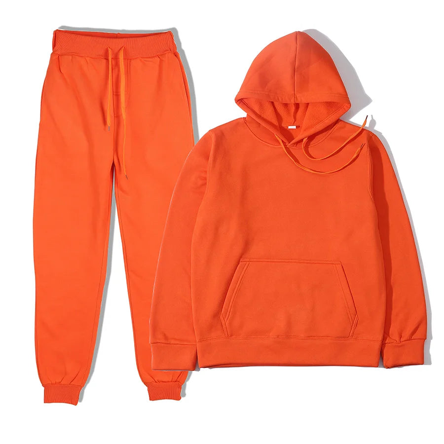 Men's & Women's 2-Piece Tracksuit Hoodie & Sweatpants Set