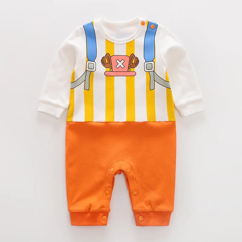 Newborn Baby Anime Cape Style Cotton Bodysuit Boys Girls