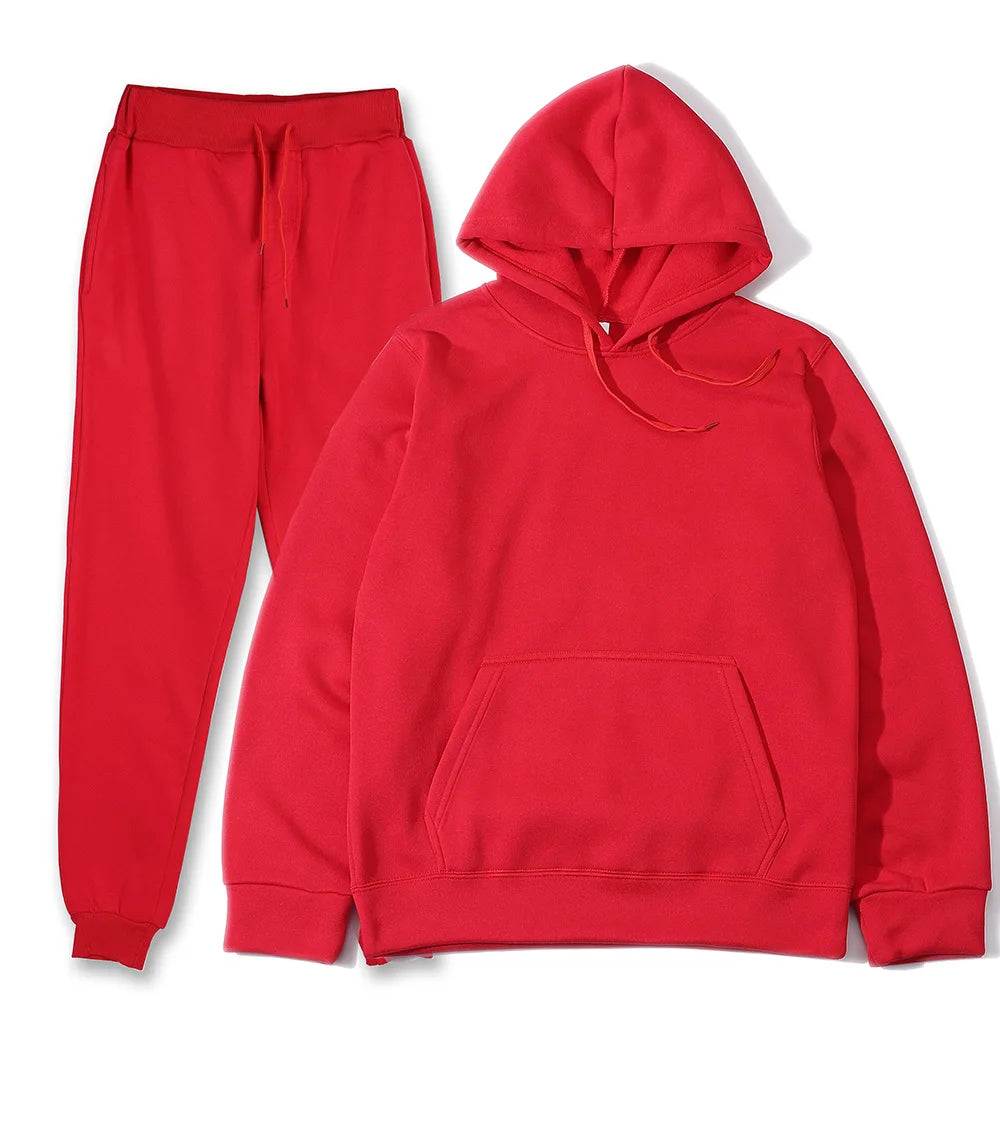 Men's & Women's 2-Piece Tracksuit Hoodie & Sweatpants Set