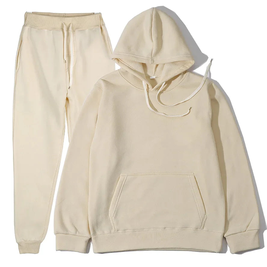 Men's & Women's 2-Piece Tracksuit Hoodie & Sweatpants Set