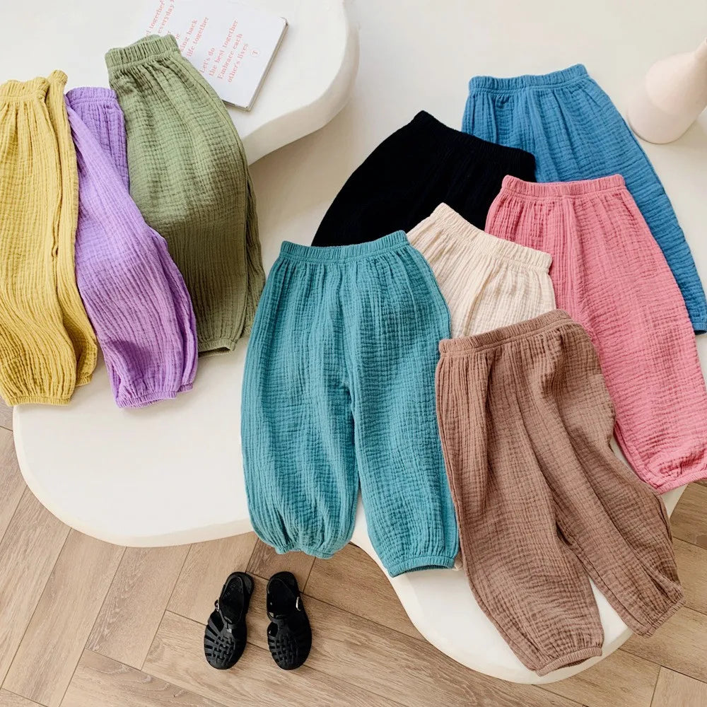 Toddler Mosquito Resistant Casual Loose Pants Boys Girls