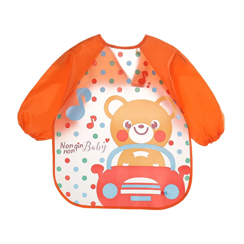 Waterproof Full Sleeve Baby Feeding Bib Smock Apron – EVA