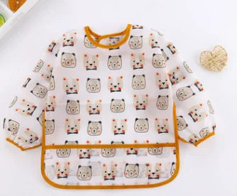Baby Waterproof Long Sleeve Art Smock Bib 0-6 Years