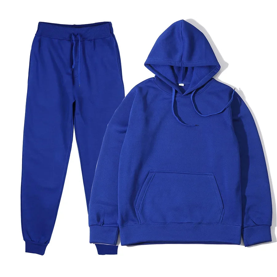 Men's & Women's 2-Piece Tracksuit Hoodie & Sweatpants Set