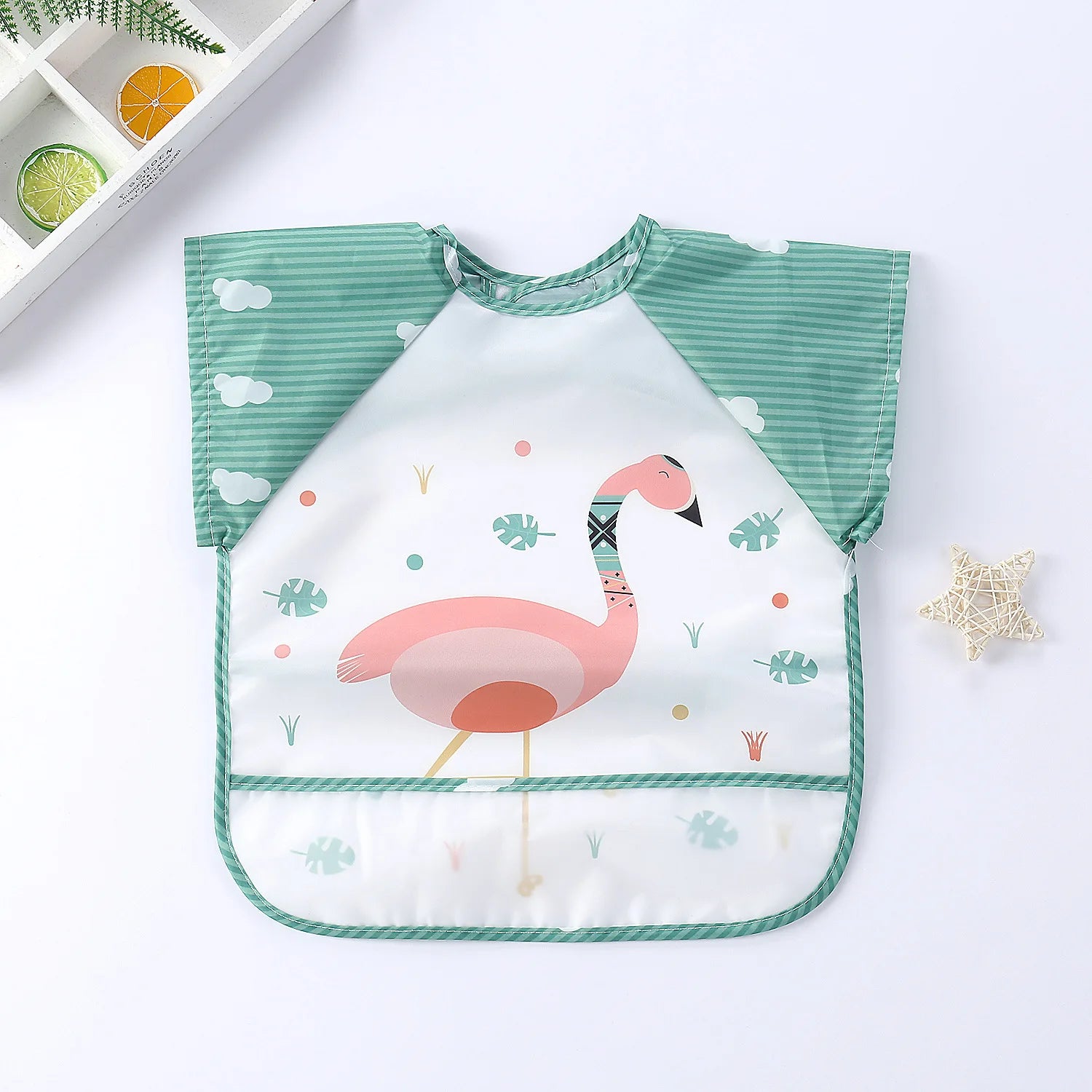 Waterproof Full Sleeve Baby Feeding Bib Smock Apron – EVA
