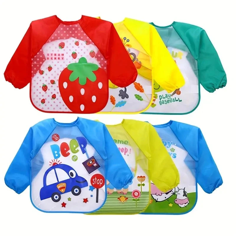 Waterproof Full Sleeve Baby Feeding Bib Smock Apron – EVA