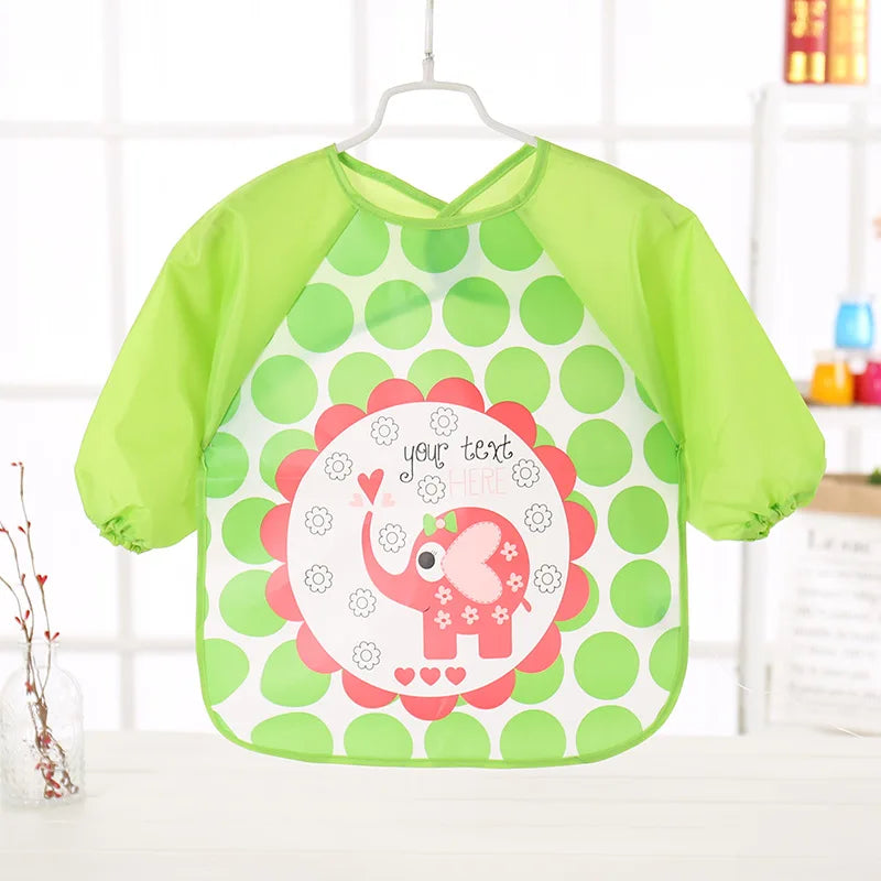 Waterproof Full Sleeve Baby Feeding Bib Smock Apron – EVA