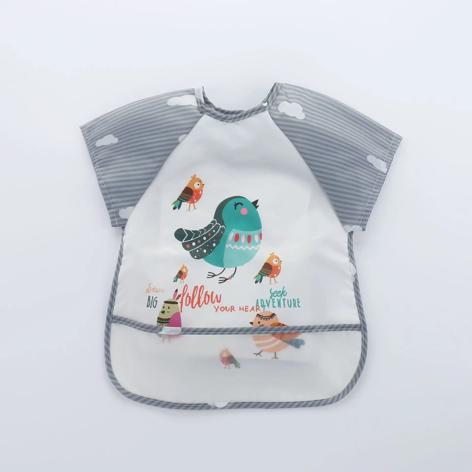 Waterproof Full Sleeve Baby Feeding Bib Smock Apron – EVA
