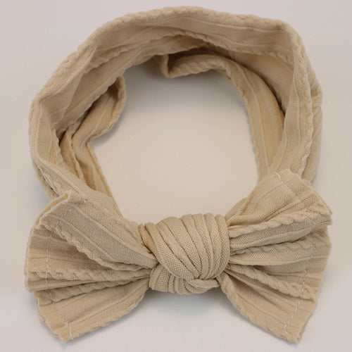 3-Pack Baby Girl Bow Headbands Elastic Turban Hair Accessories