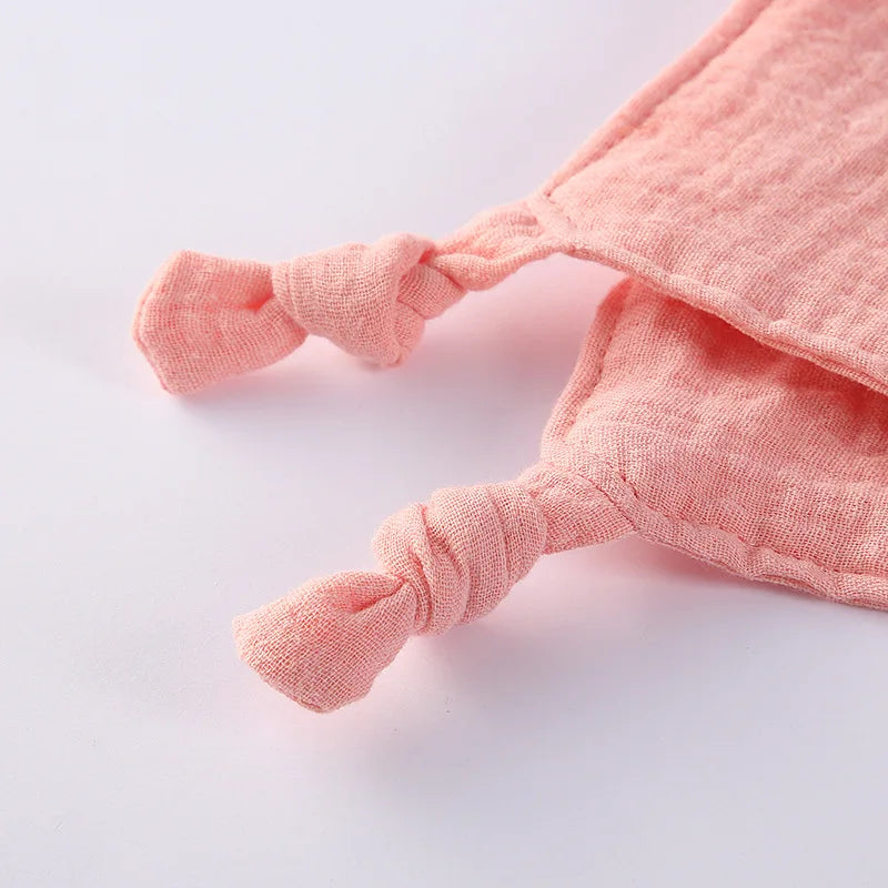 Baby Cotton Muslin Comfort Blanket with Cute Cat Doll