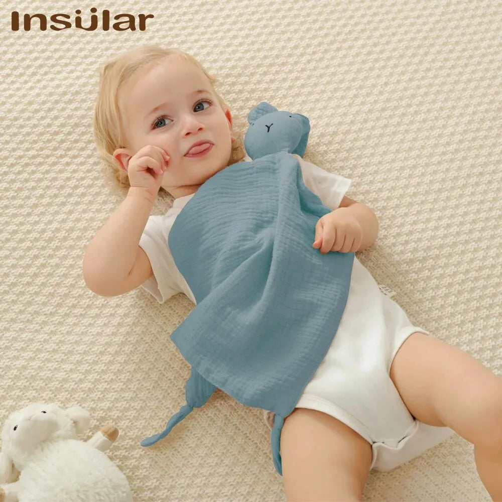 Muslin Baby Comfort Towel Soft Newborn Sleep Soothe Doll