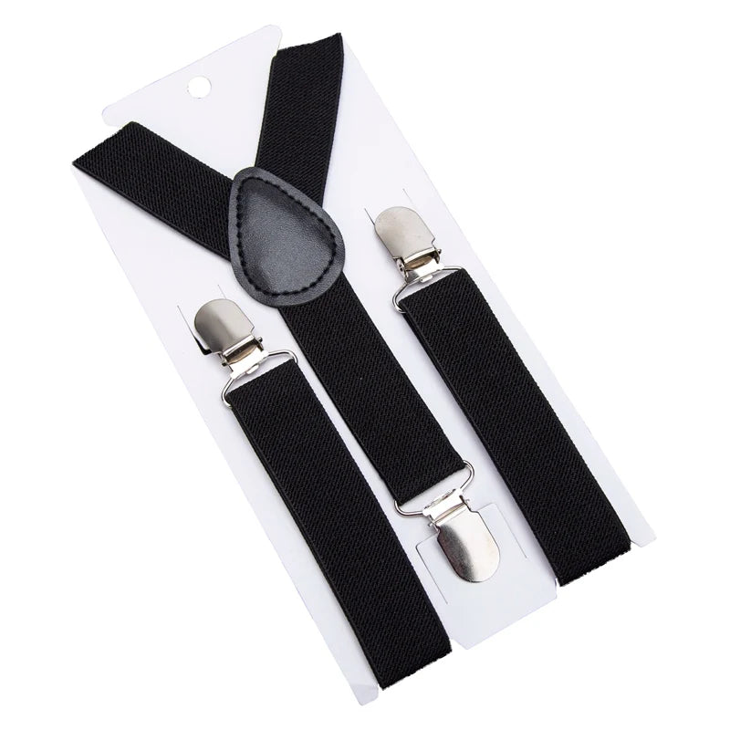 Kids Colorful Suspenders & Bow Tie Set