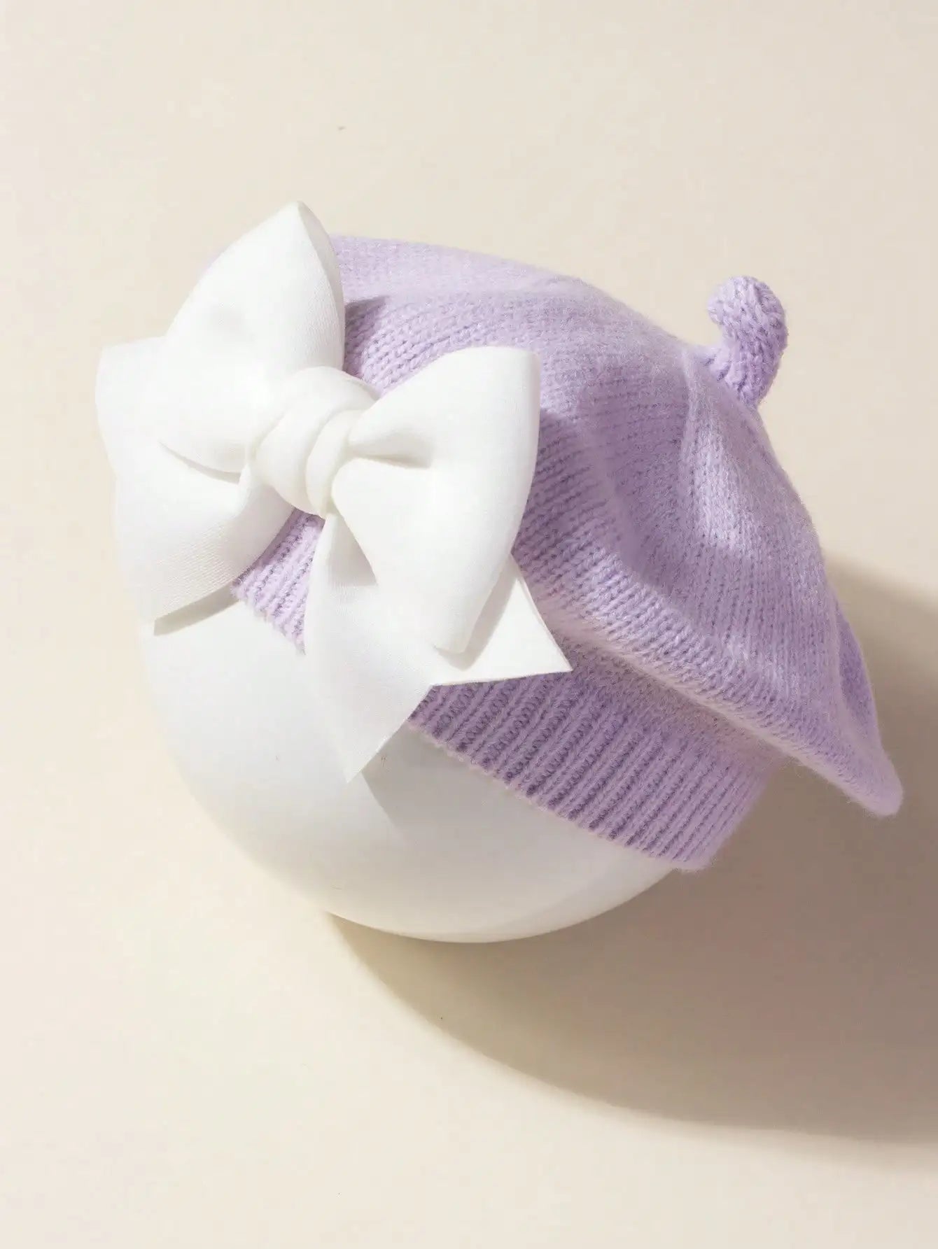 Baby Beret Bow Hat Spring Hair Accessory for 1-3 Years