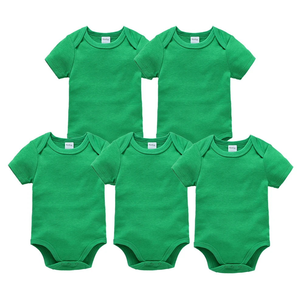 3-5 Pack Baby Unisex White Cotton Bodysuits 0-24 Months