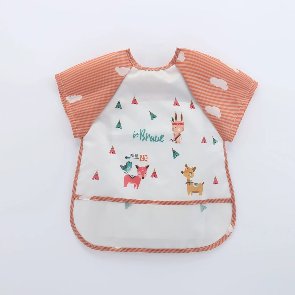 Waterproof Full Sleeve Baby Feeding Bib Smock Apron – EVA