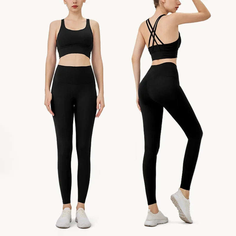 Women's 2-Piece Yoga Sports Bra & Leggings Set