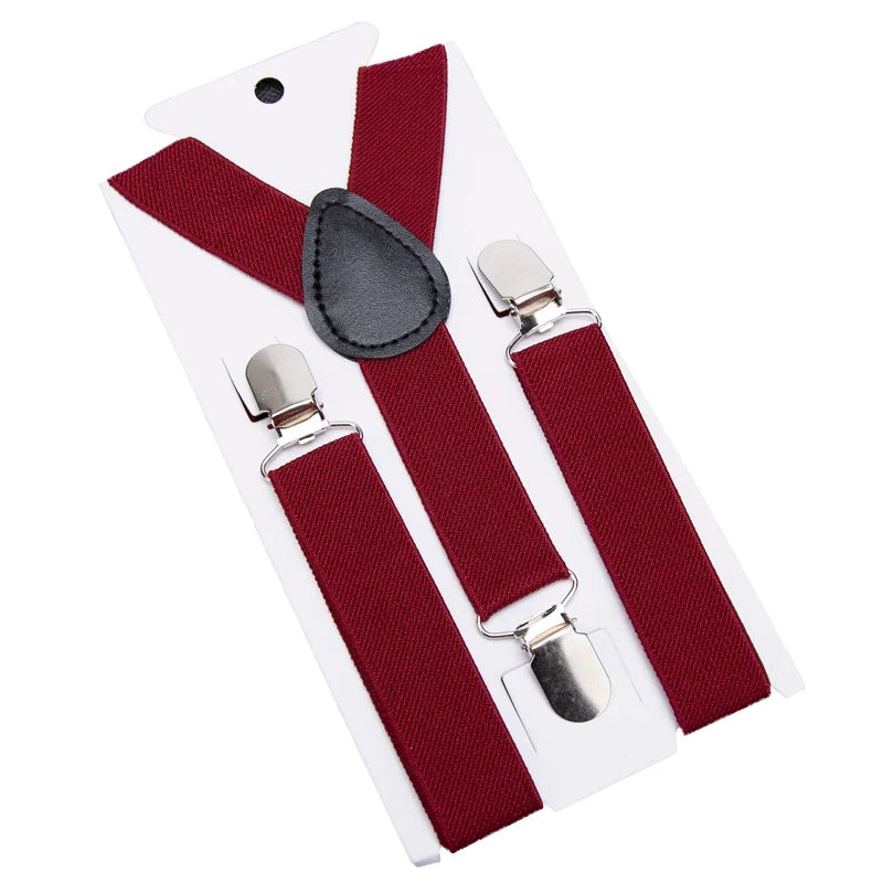 Kids Colorful Suspenders & Bow Tie Set