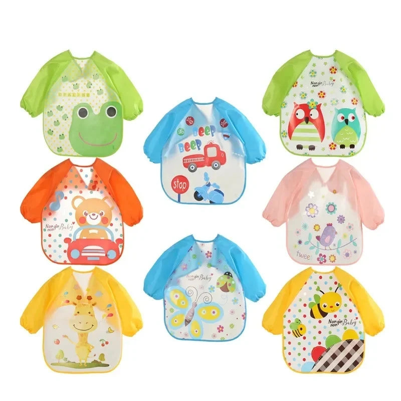 Waterproof Full Sleeve Baby Feeding Bib Smock Apron – EVA