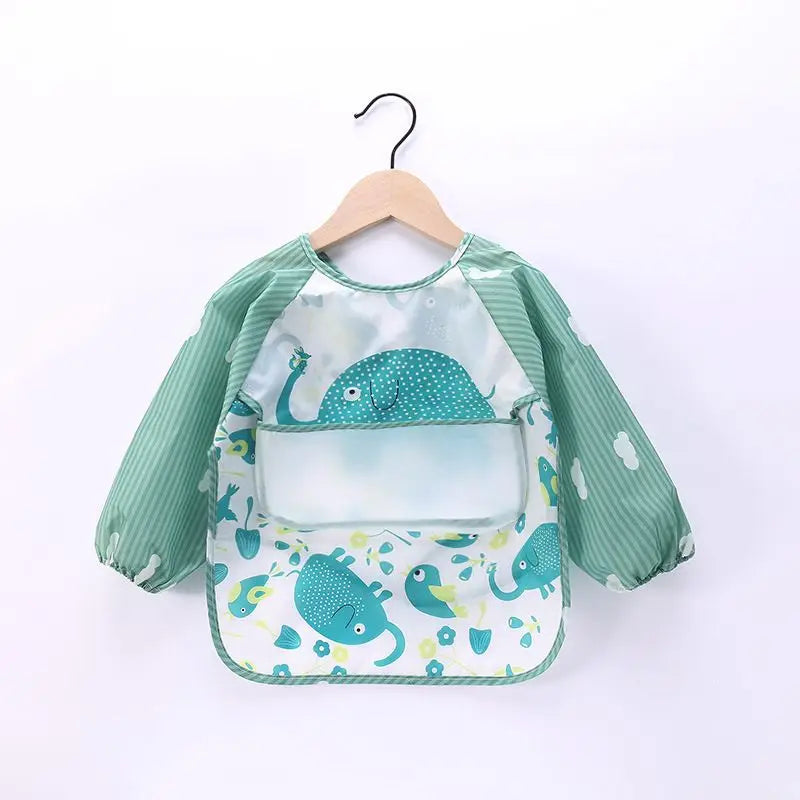 Waterproof Full Sleeve Baby Feeding Bib Smock Apron – EVA