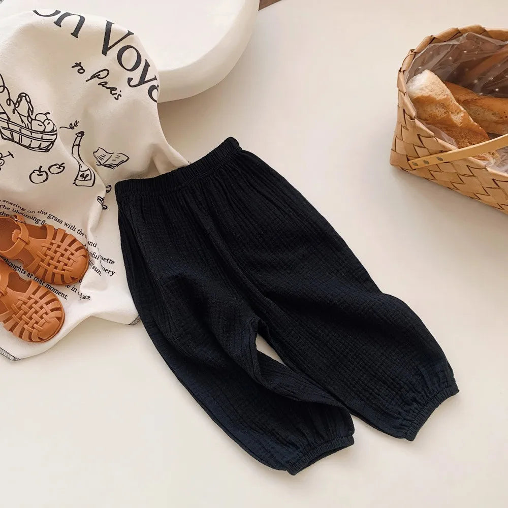 Toddler Mosquito Resistant Casual Loose Pants Boys Girls