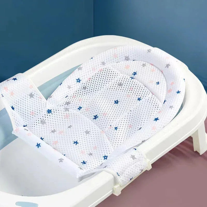 Baby Bath Net Mat Anti-Slip Bathtub Seat Cradle Newborn
