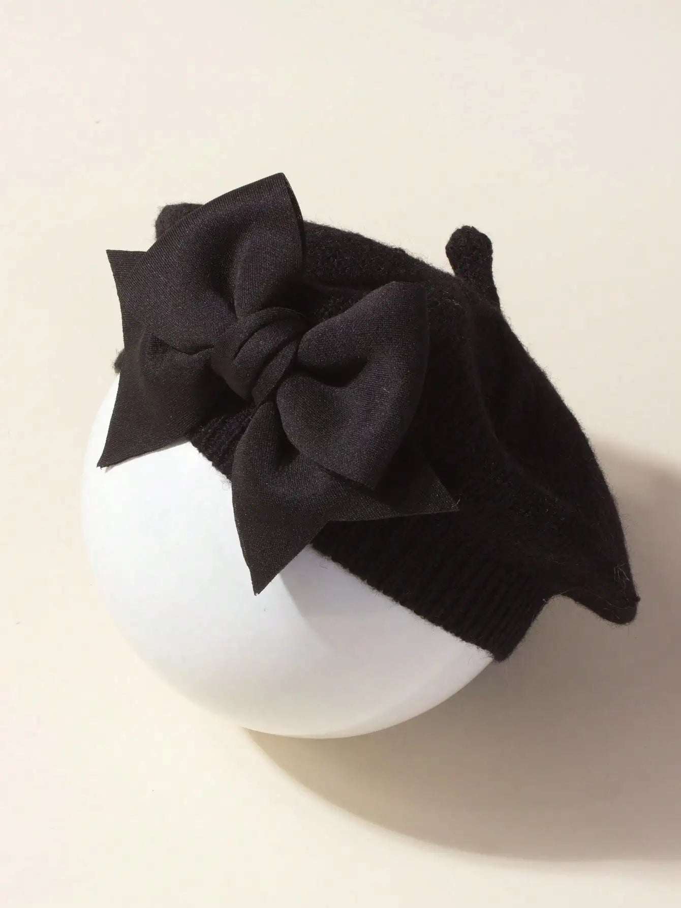 Baby Beret Bow Hat Spring Hair Accessory for 1-3 Years