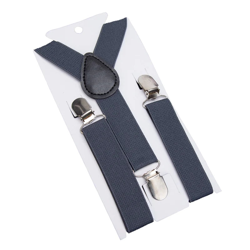 Kids Colorful Suspenders & Bow Tie Set