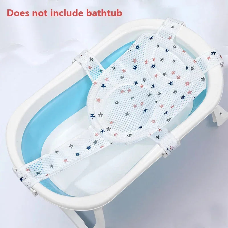 Baby Bath Net Mat Anti-Slip Bathtub Seat Cradle Newborn