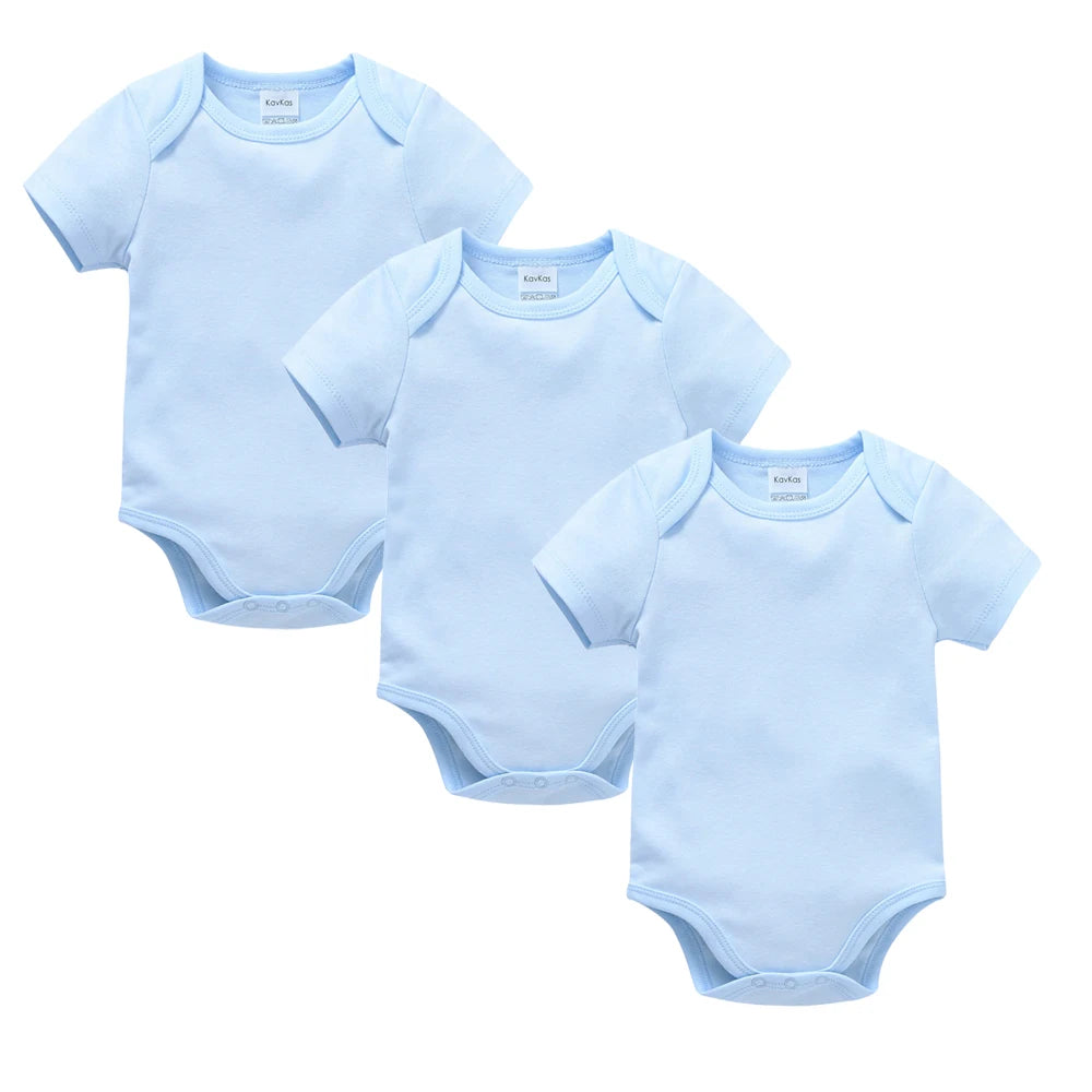 3-5 Pack Baby Unisex White Cotton Bodysuits 0-24 Months