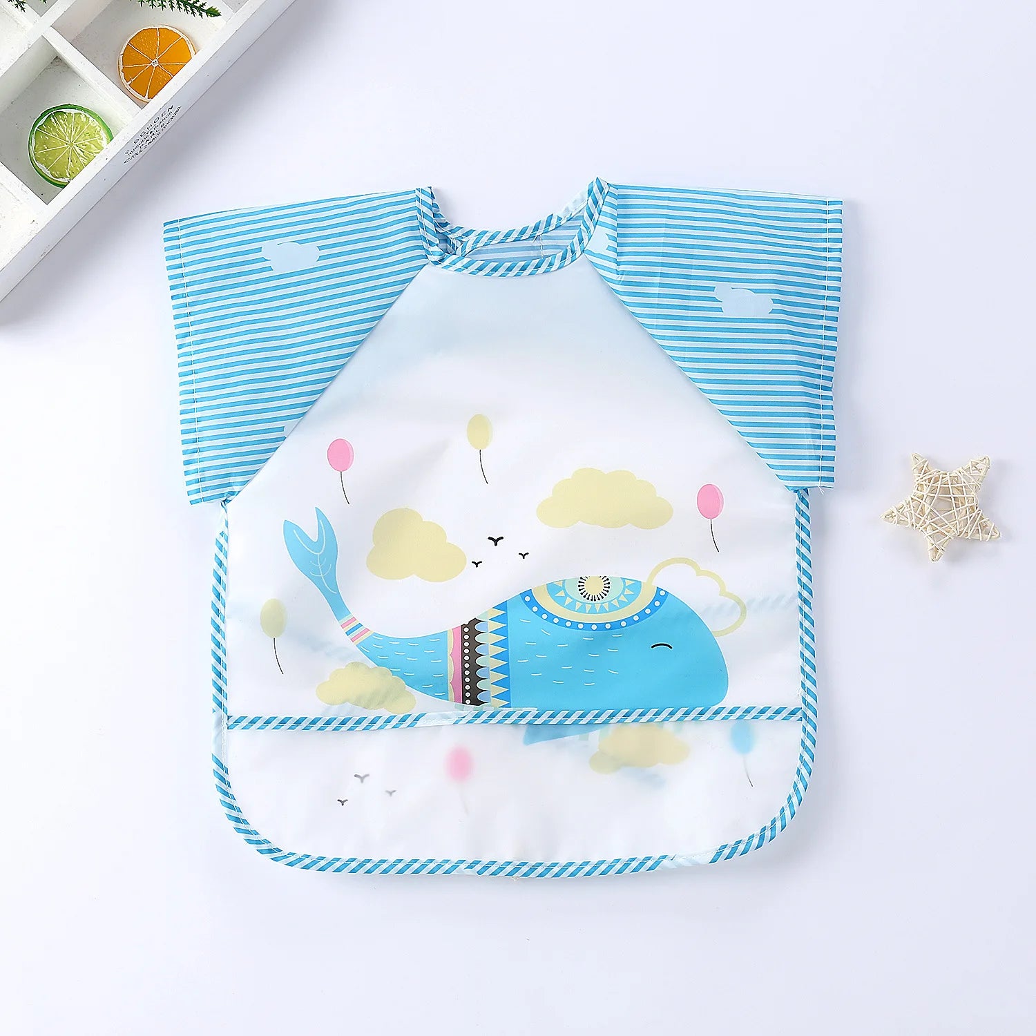 Waterproof Full Sleeve Baby Feeding Bib Smock Apron – EVA