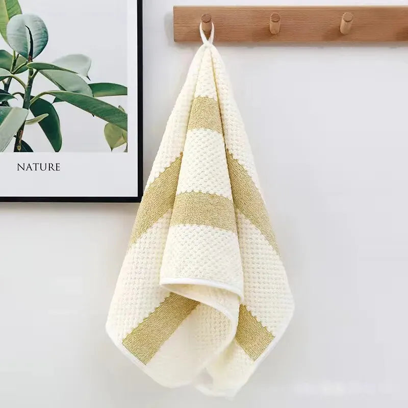 Soft Absorbent Cotton Bath Towel Solid Color Multipurpose