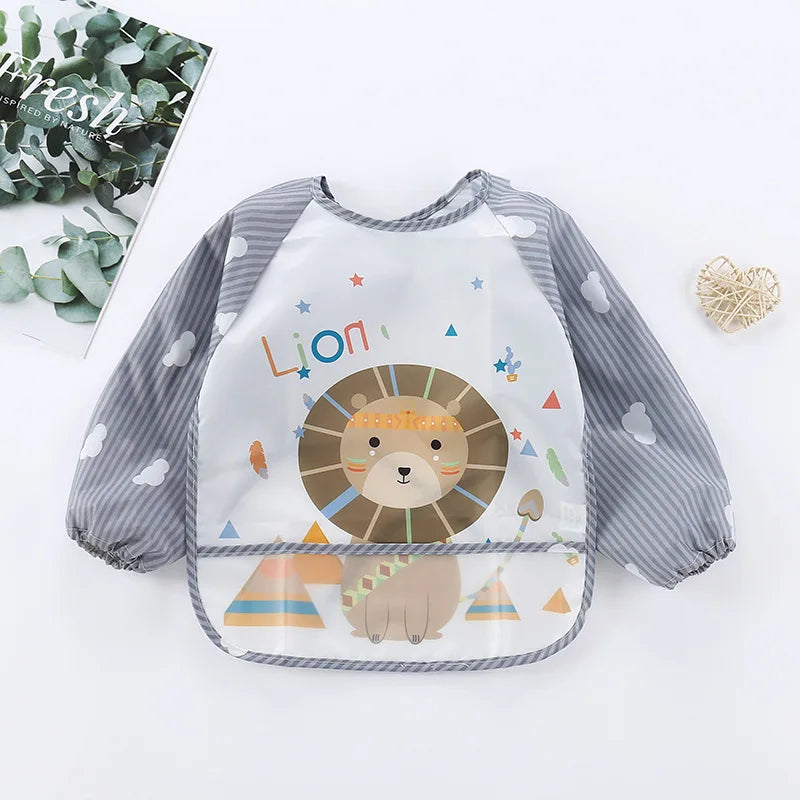 Waterproof Full Sleeve Baby Feeding Bib Smock Apron – EVA