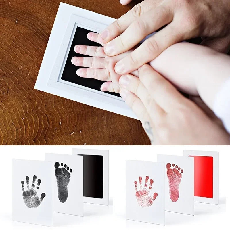 Newborn Baby DIY Hand & Footprint Kit Ink Pad Photo Frame Gift
