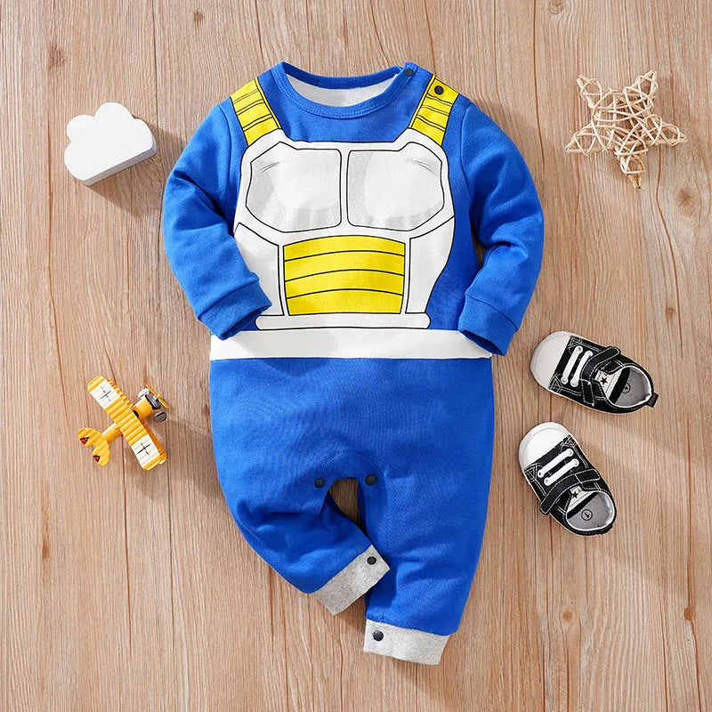 Newborn Baby Anime Cape Style Cotton Bodysuit Boys Girls
