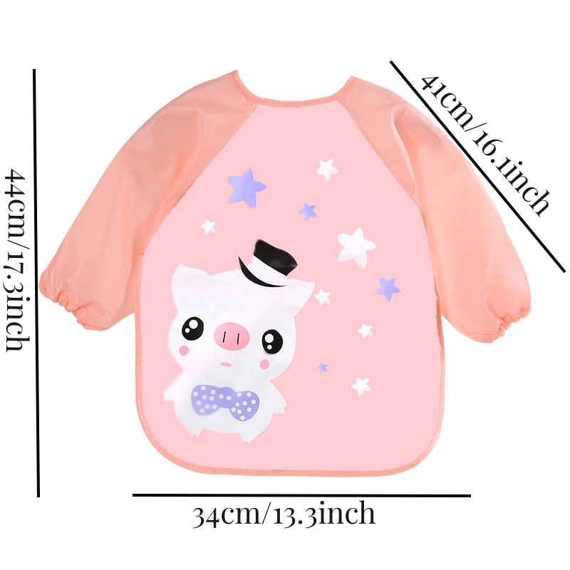 Waterproof Full Sleeve Baby Feeding Bib Smock Apron – EVA